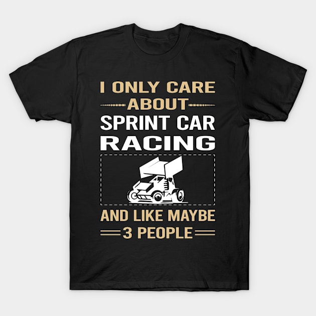 Funny 3 People Sprint Car Cars Racing T-Shirt by relativeshrimp